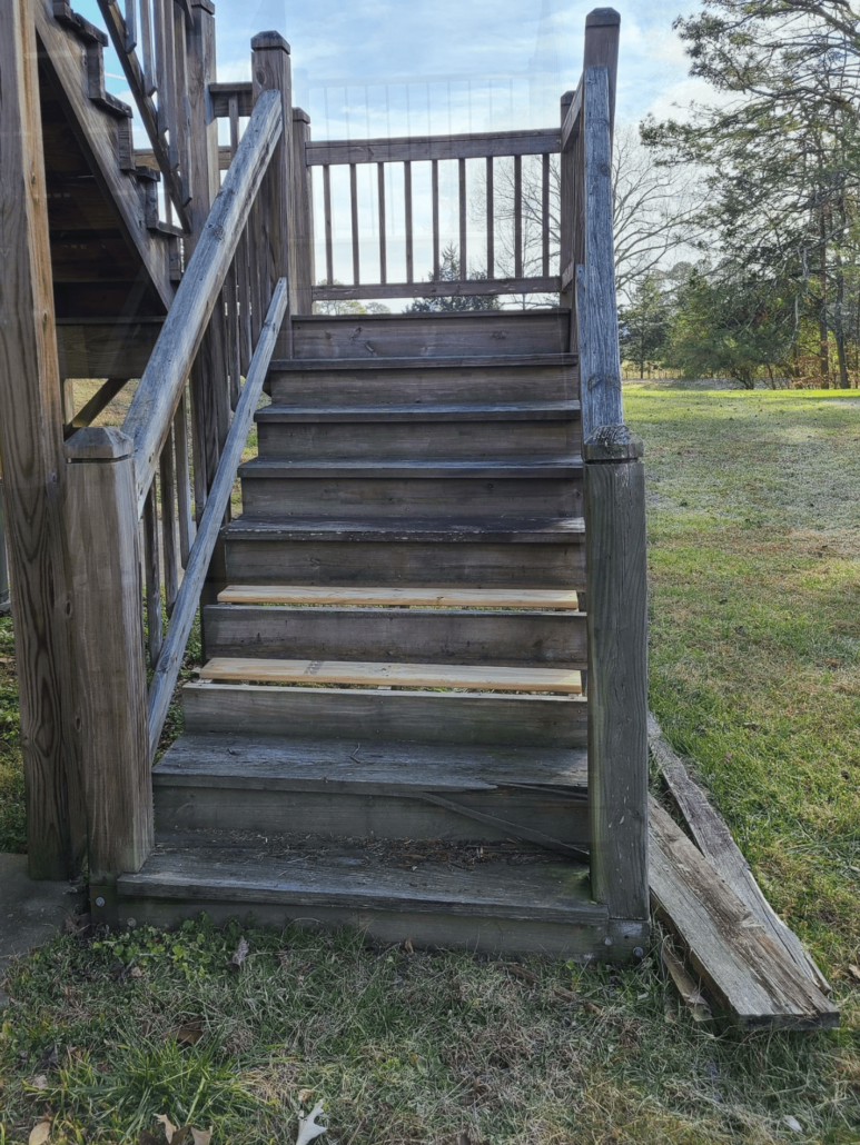 Before deck replacement