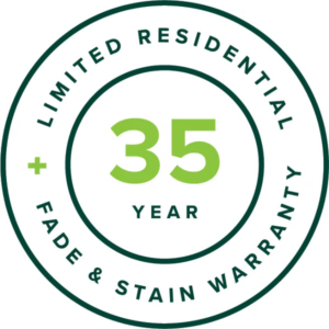 warranty seal limited fadestain 35yrs cmyk color